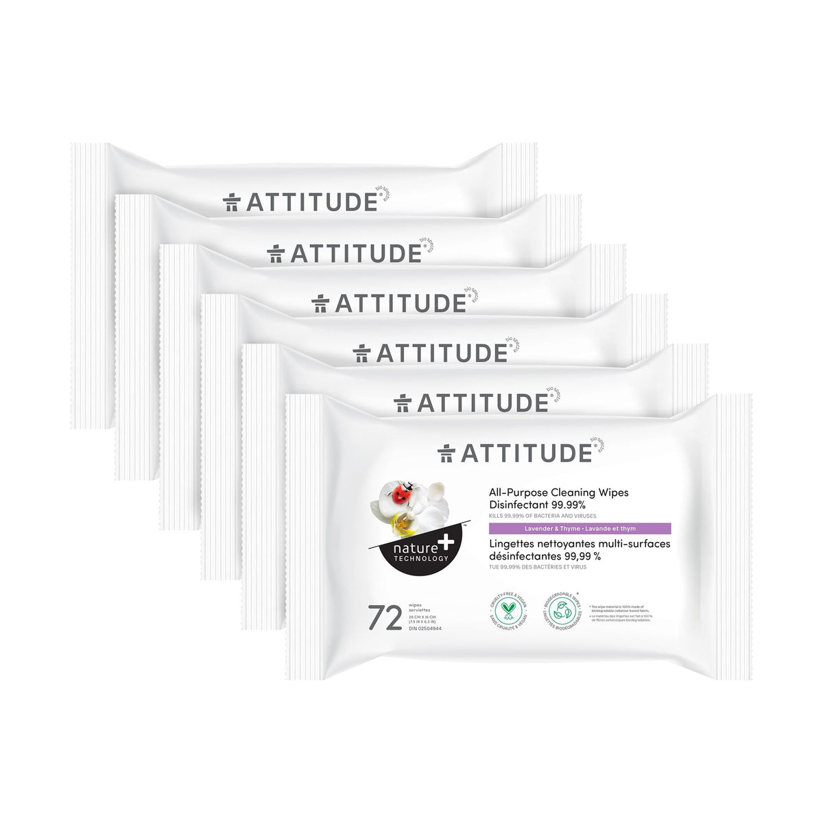 wtlmory Nature+ All-Purpose Cleaning Wipes Disinfectant 99.99% Lavender and thyme BDL_6_17910_en?_main? 6 units (28% discount)
