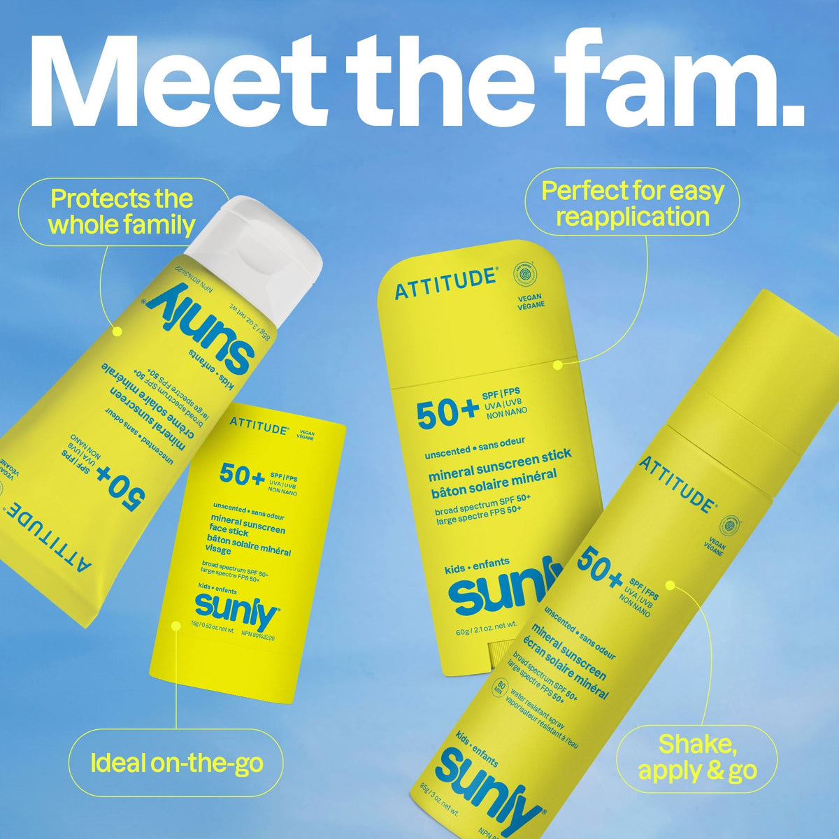 Kids Face Mineral Sunscreen Stick - Spf 50